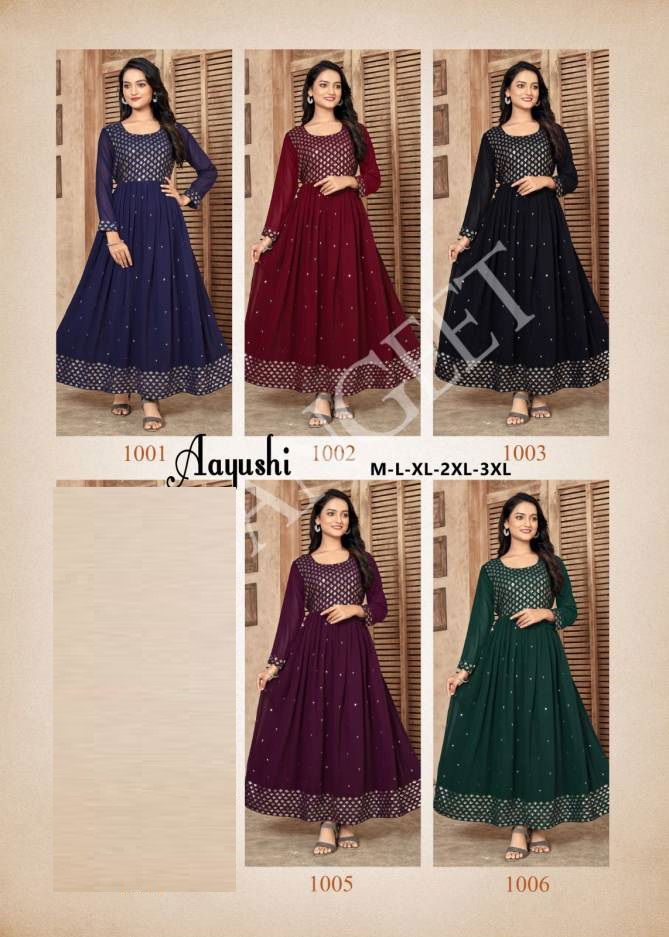 Aayushi Designer Long Anarkali Kurtis Catalog